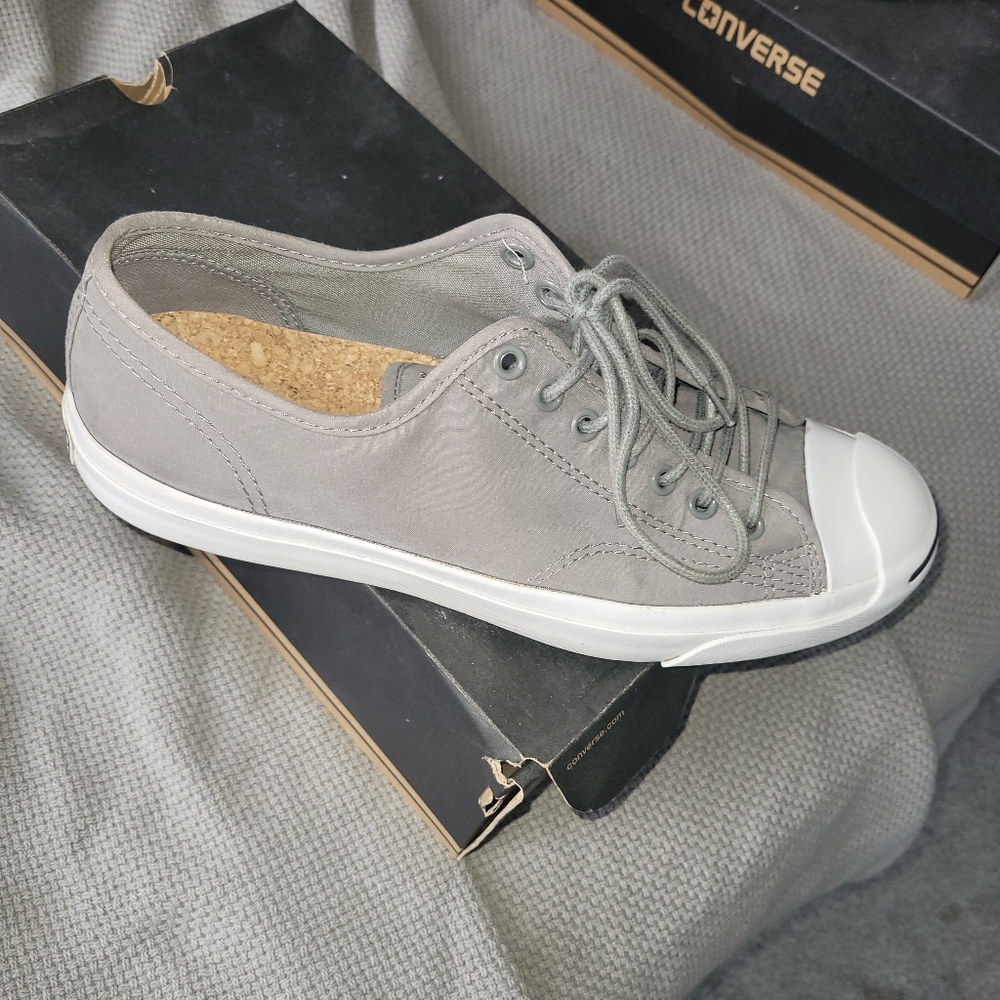 Converse Jack Purcell, Size 10, Gray.